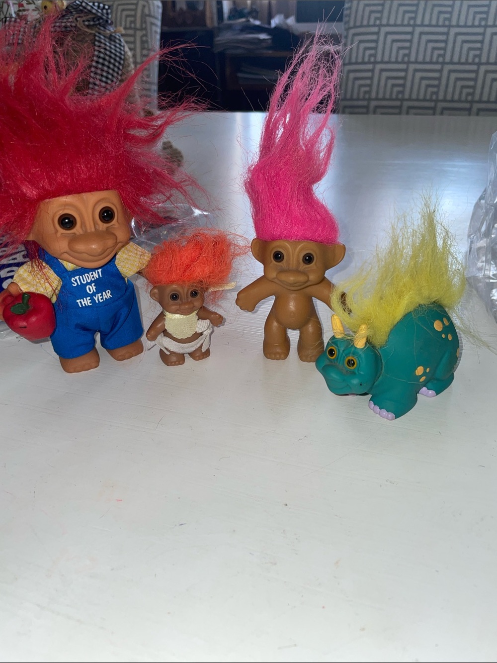 Vintage Russ Hatchlings Troll set of 4